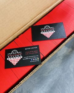 Kevin's Catering Business Cards