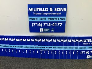 Militello & Sons Home Improvement Lawn Signs