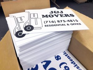 J&J Movers Lawn Signs